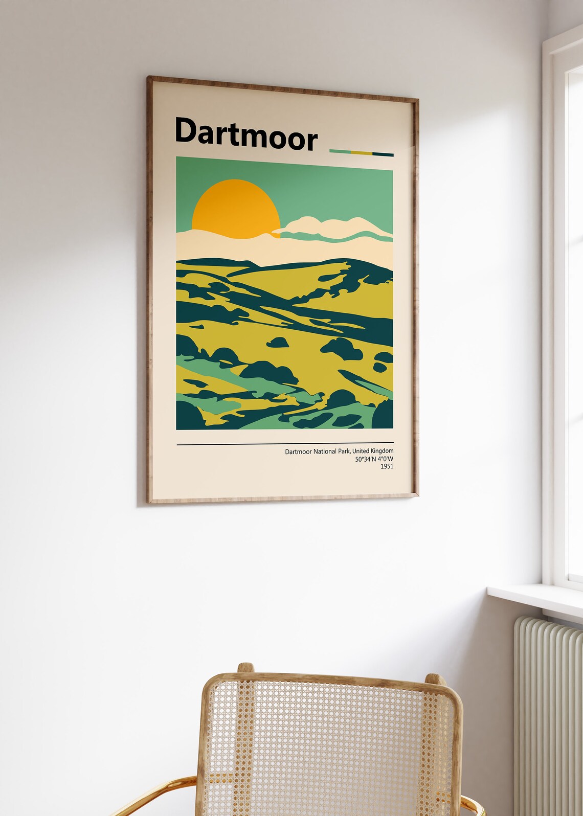 Dartmoor National Park Travel Poster, UK Nature Print - Image 3