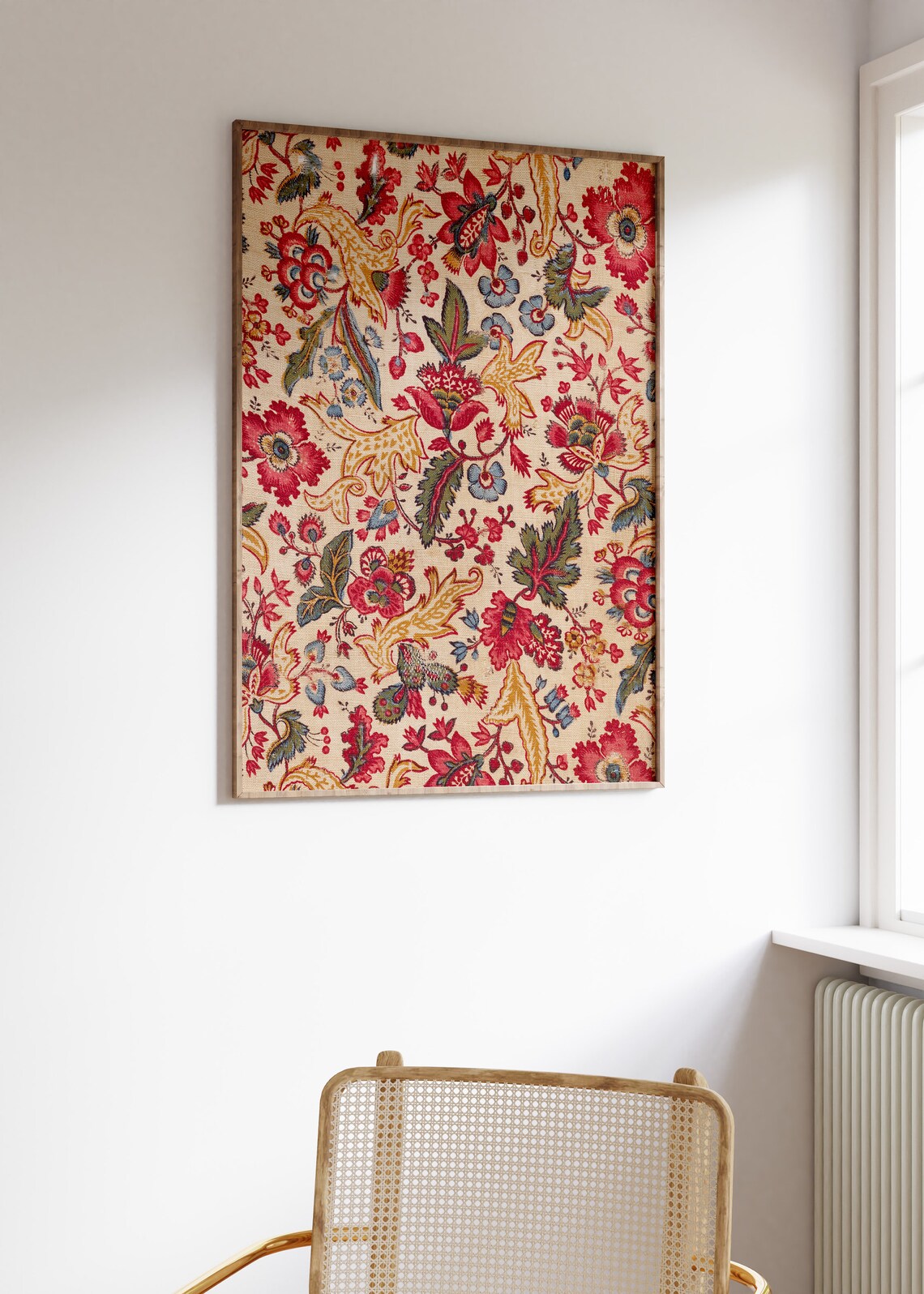 Indian Floral Pichwai Vintage Art Poster - Image 2