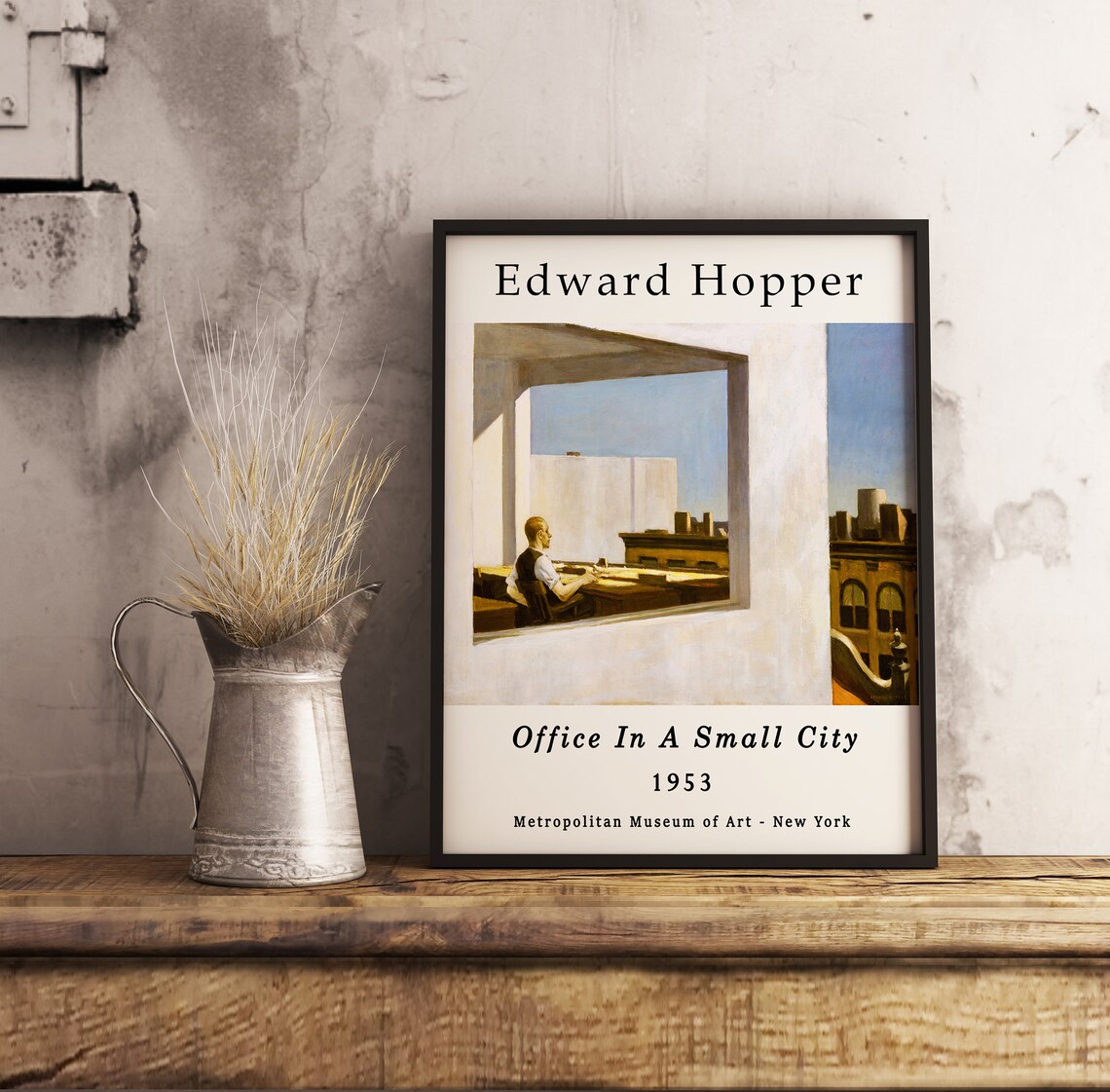Edward Hopper Exhibition Poster, Office In A Small City - Image 2