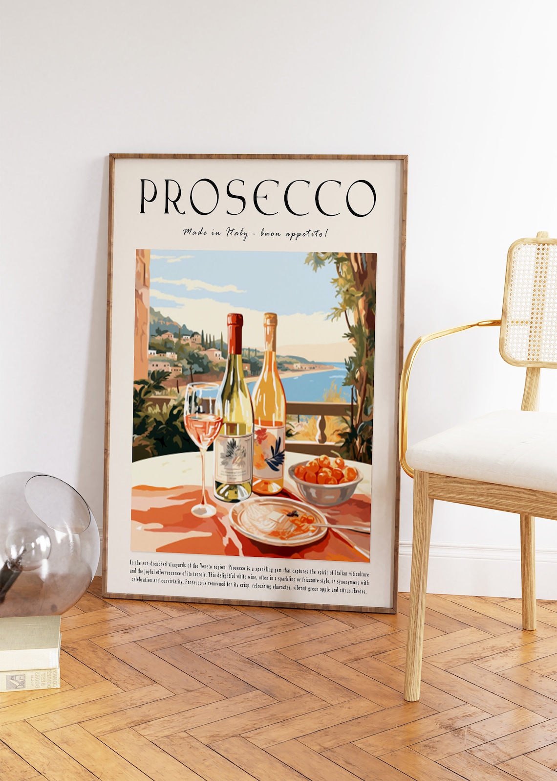 Italian Prosecco Cocktail Poster, Kitchen Decor Print - Image 2