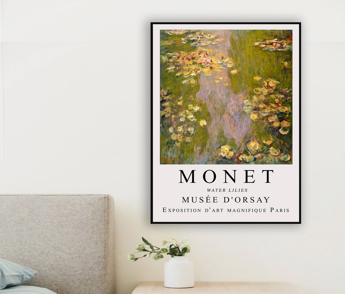Claude Monet Water Lilies Musee d Orsay Paris Exhibition Poster - Image 2