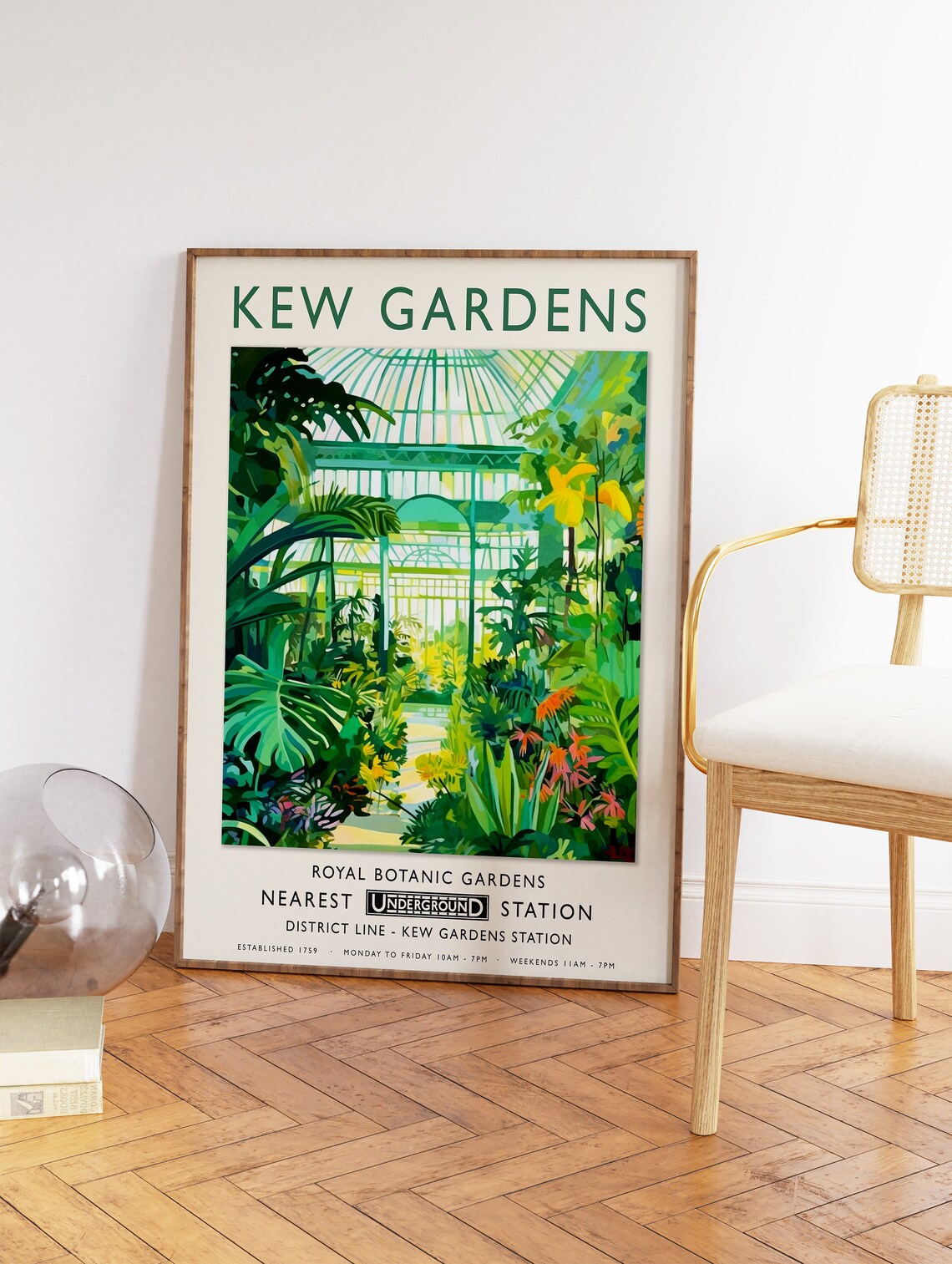 Kew Gardens London Poster, Vintage Botanical Print - Image 2