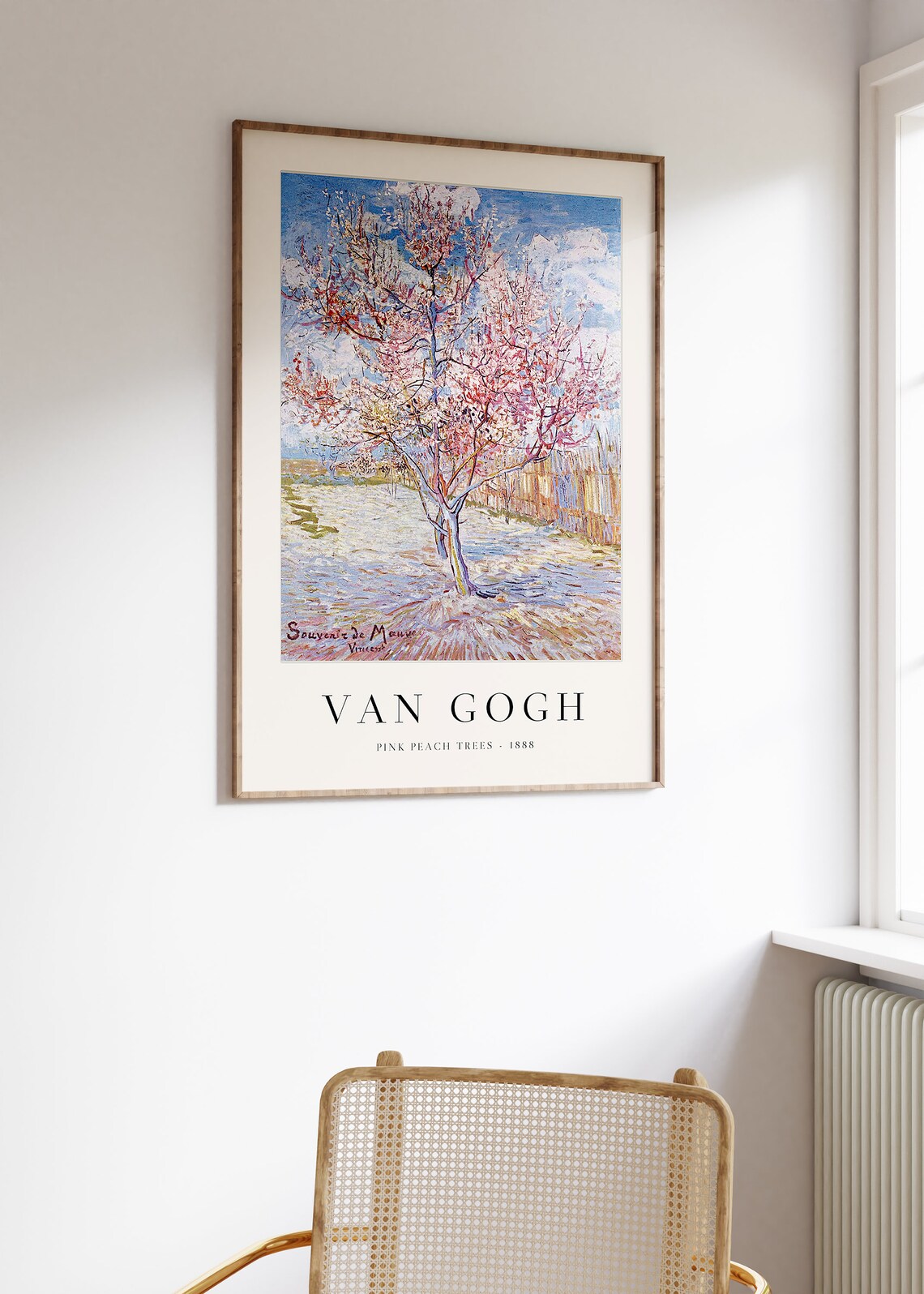 Van Gogh Peach Trees Art Print, Nature Decor - Image 3