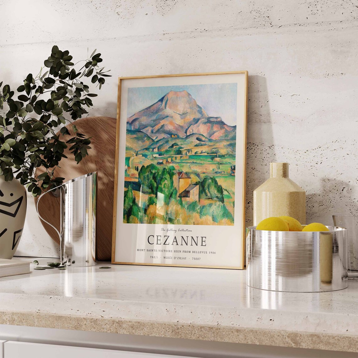 Paul Cezzane Mont Sainte Victoire Seen From Bellevue Art Print - Image 3