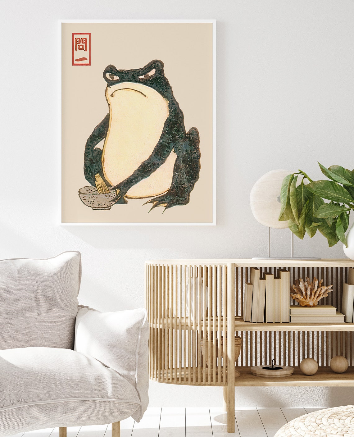 Matsumoto Hoji Japanese Frog Art Print - Image 2