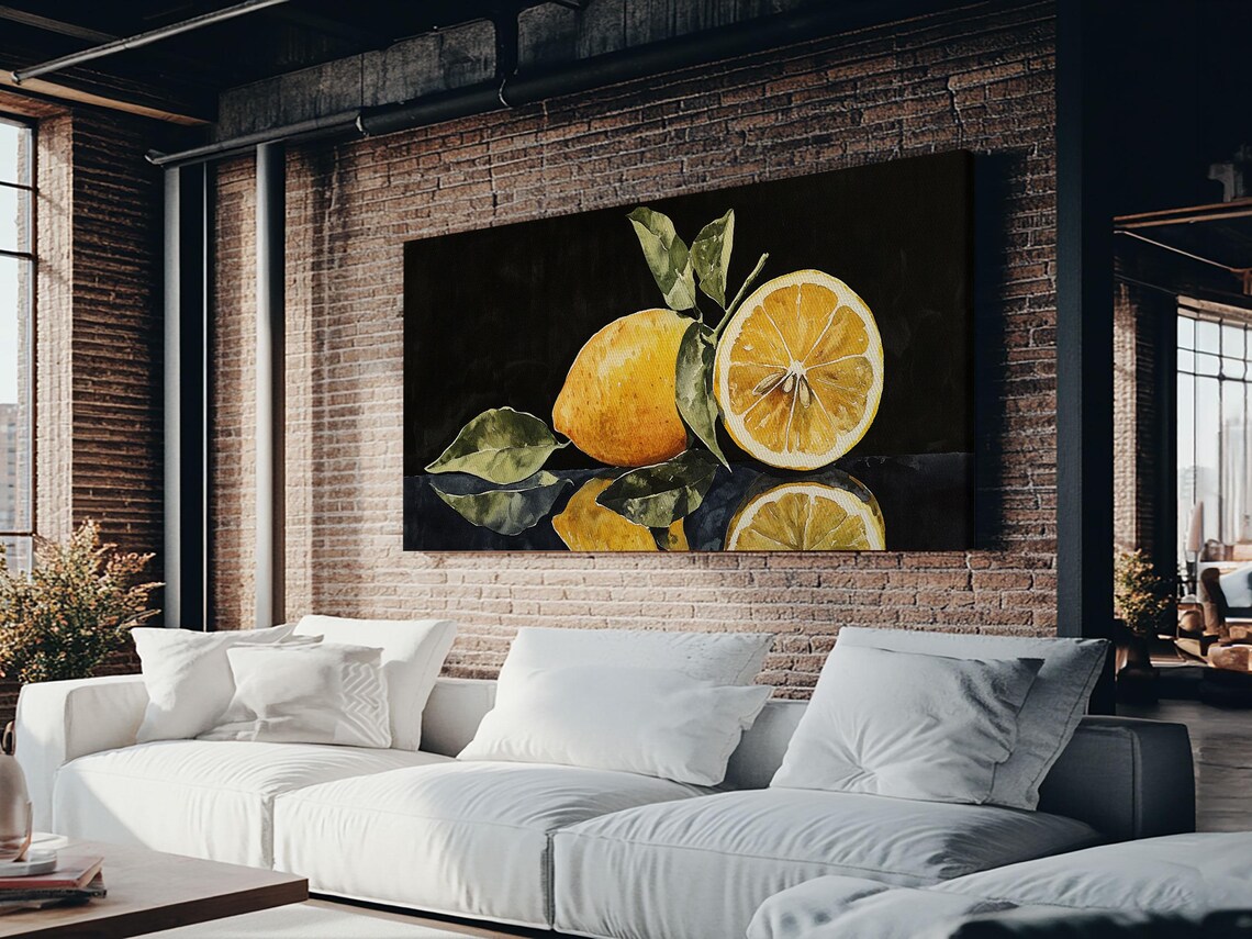 A Lemon And A Half Framed Print Kitsch Kitchen Decor Kitchen Wall Art - Image 2