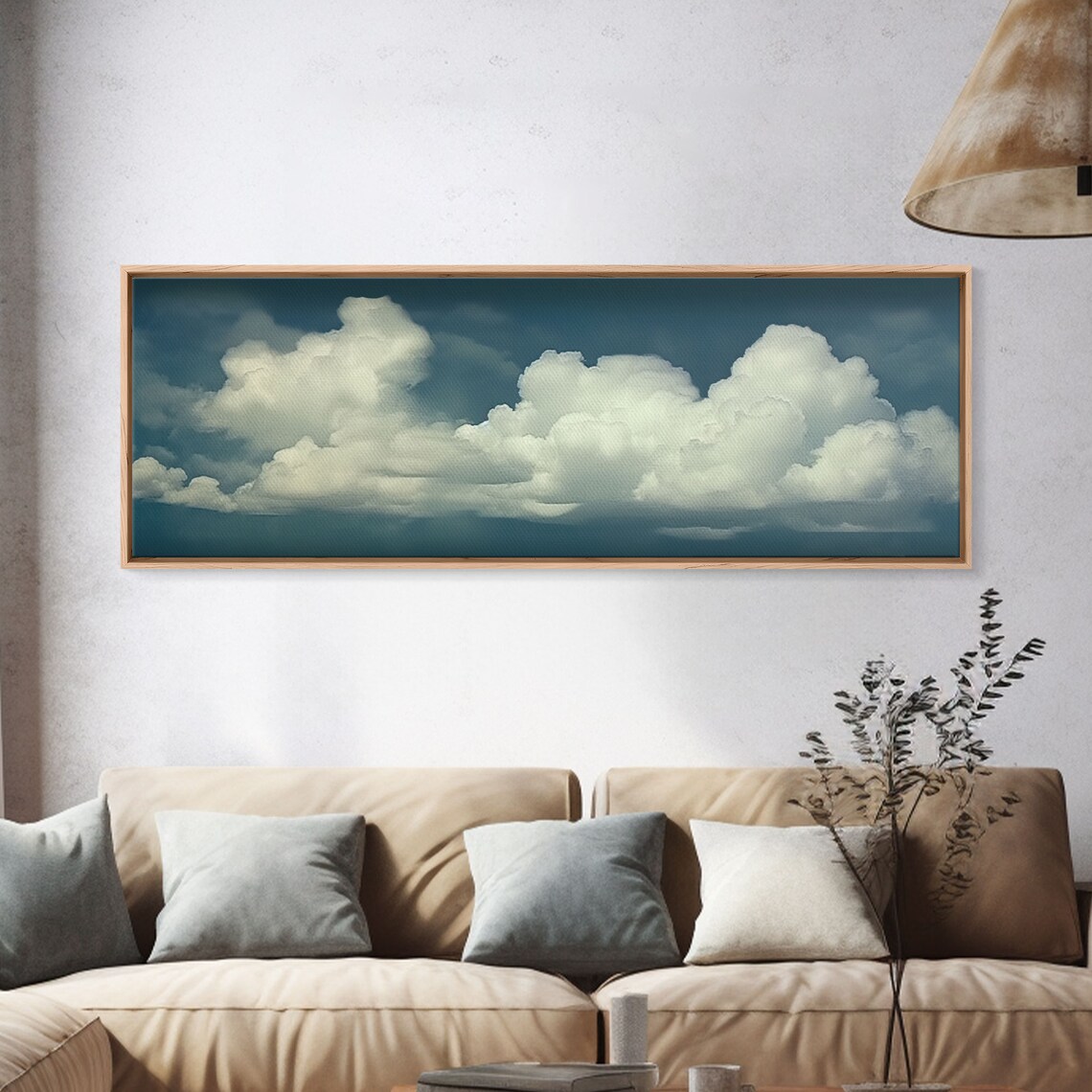 Clouds on a Blue Sky, Large Panoramic Art Print - Image 4