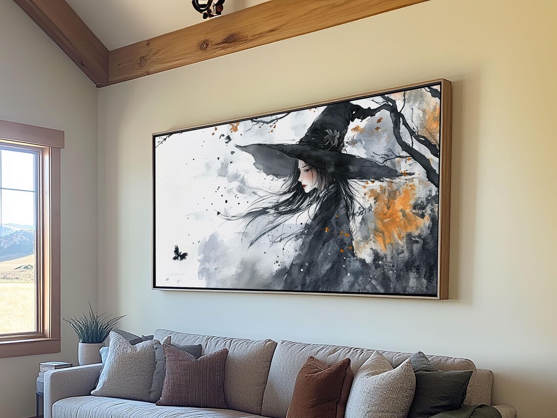 Wabi Sabi Witch Framed Print Eclectic Home Decor Witchy Wall Art - Image 3