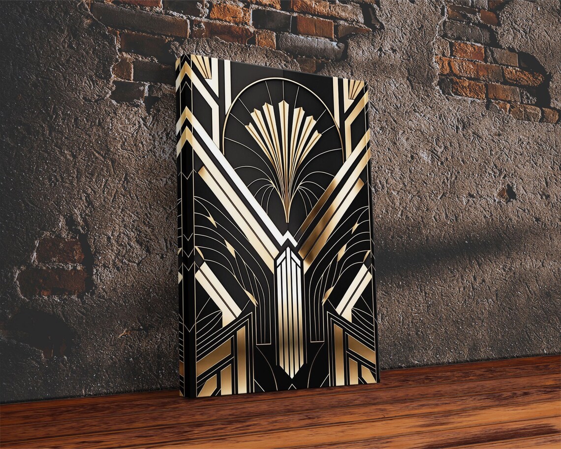 Art Deco Pattern Abstract Art Print, Mid-Century Modern Decor - Image 2