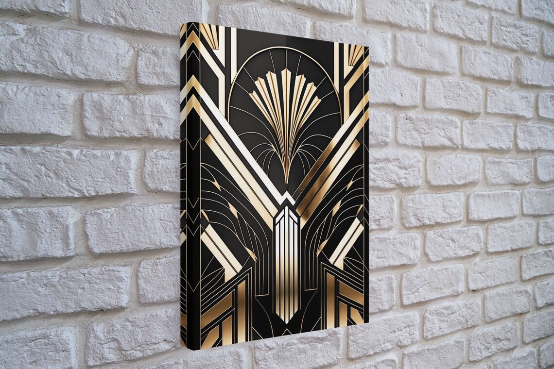 Art Deco Pattern Abstract Art Print, Mid-Century Modern Decor - Image 4