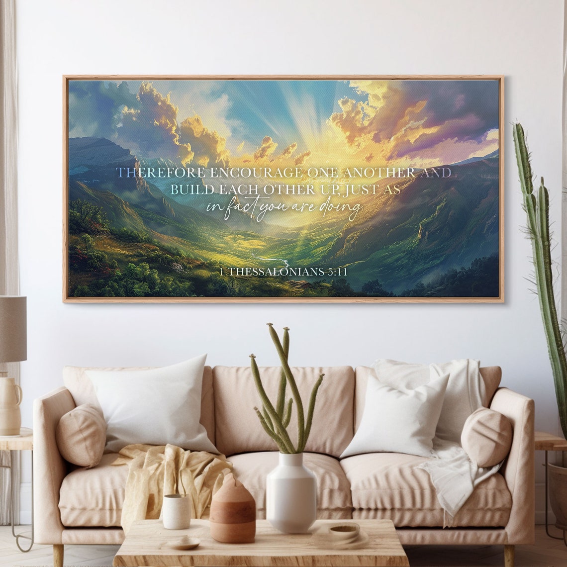1 Thessalonians 511 Scripture Wall Art Bible Verse Print Christian Wall Art Christian Decor Bible Quote Art Scripture Prints - Image 3