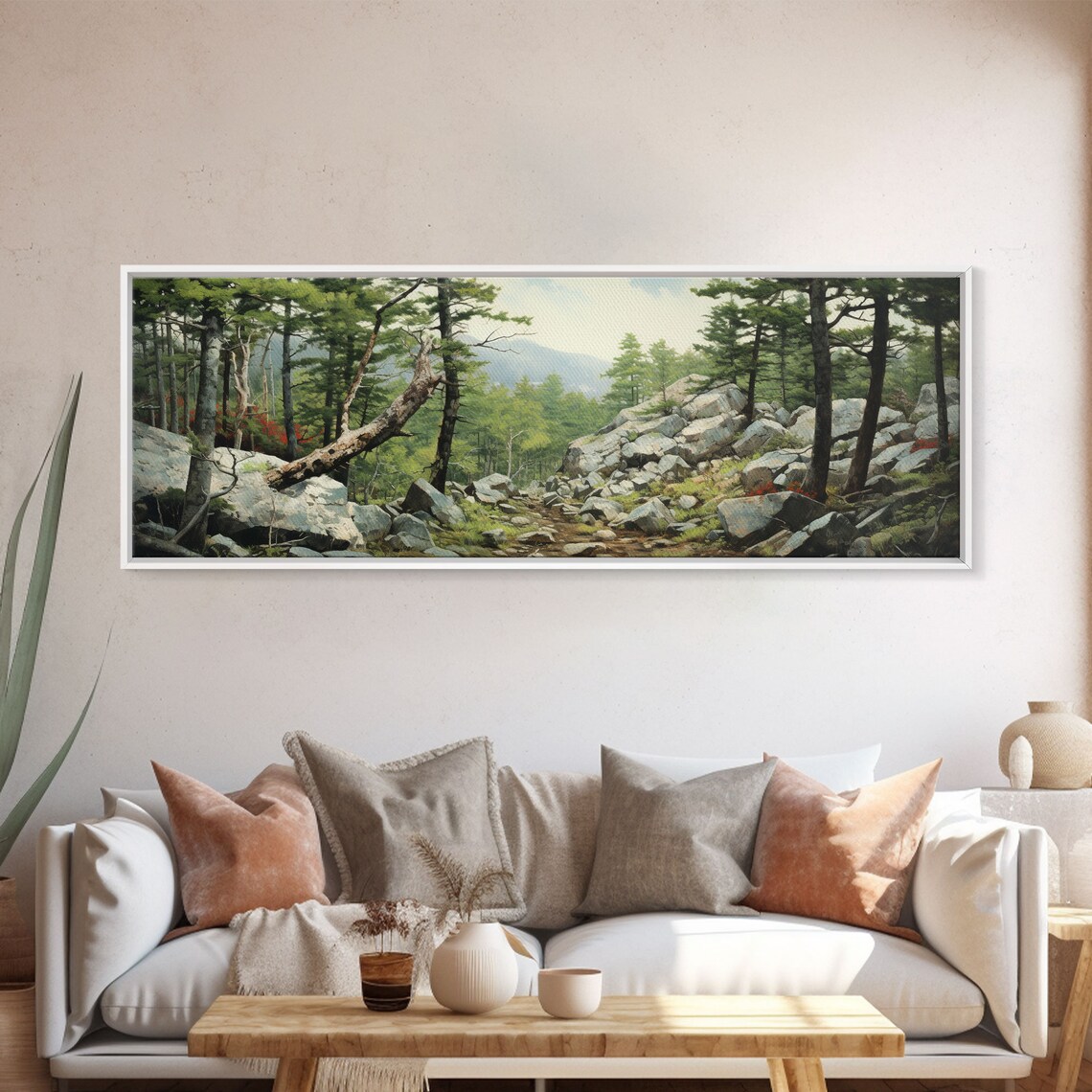 Acadia National Park Watercolor Sunset Art Print - Image 5