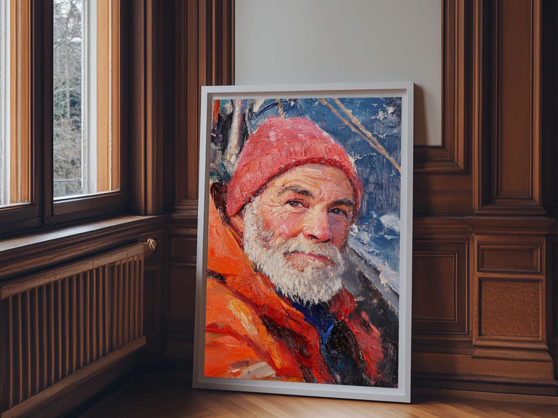 Fisherman Painting Print Fisher Decor Fisherman Wall Art Oil Painting Of A Fisherman Print Alaskan Wall Art Nuevart - Image 5