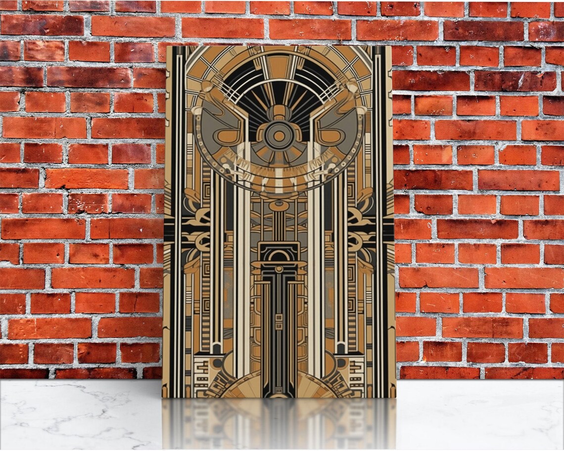 Midcentury Modern Art Deco Geometric Art Print - Image 3