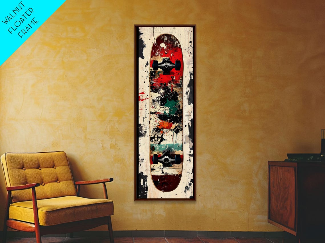 Vintage Skateboard Deck Abstract Graffiti Street Art Decor Poster - Image 6