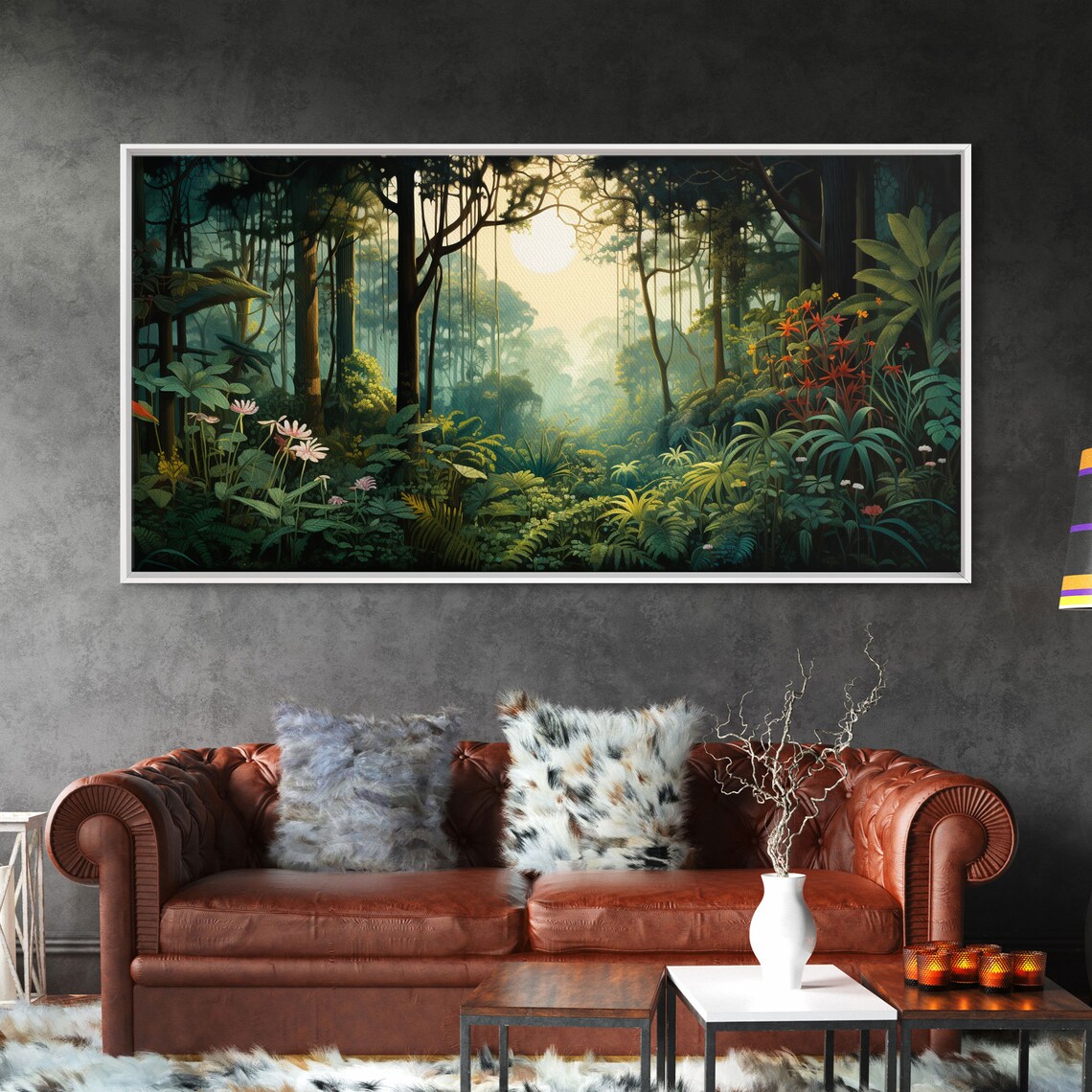 Forest Trees Jungle Panoramic Landscape Art Print