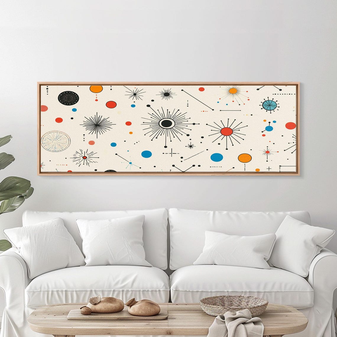 Retro Star Pattern Wall Art Print Print Trendy Art Eclectic Kitsch Decor Midcentury Modern Decor Cute Art For Kids Room - Image 3