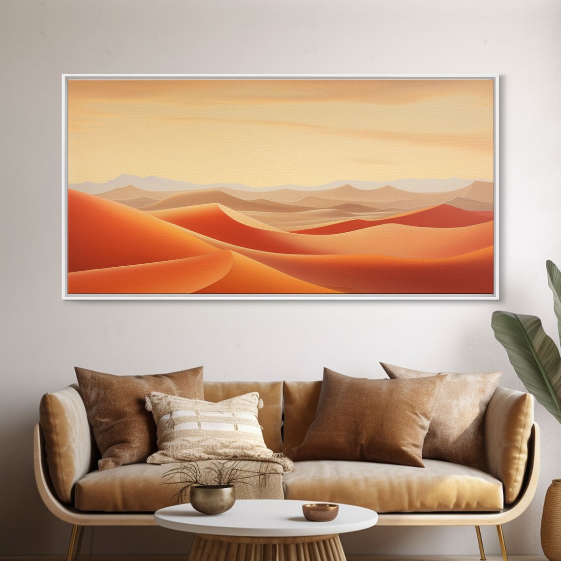 Desert Sand Dune Landscape Panoramic Travel Art Print