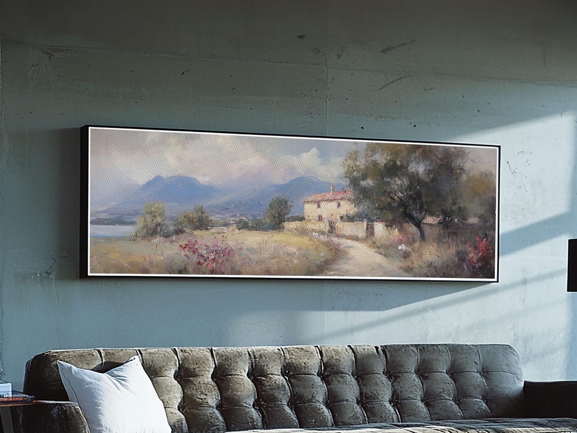 Italy Wall Art Print Italy Painting Italian Vila Italy Landscape Wall Art Italy Print Italy Art Italy Vintage Italy Wall Art - Image 6