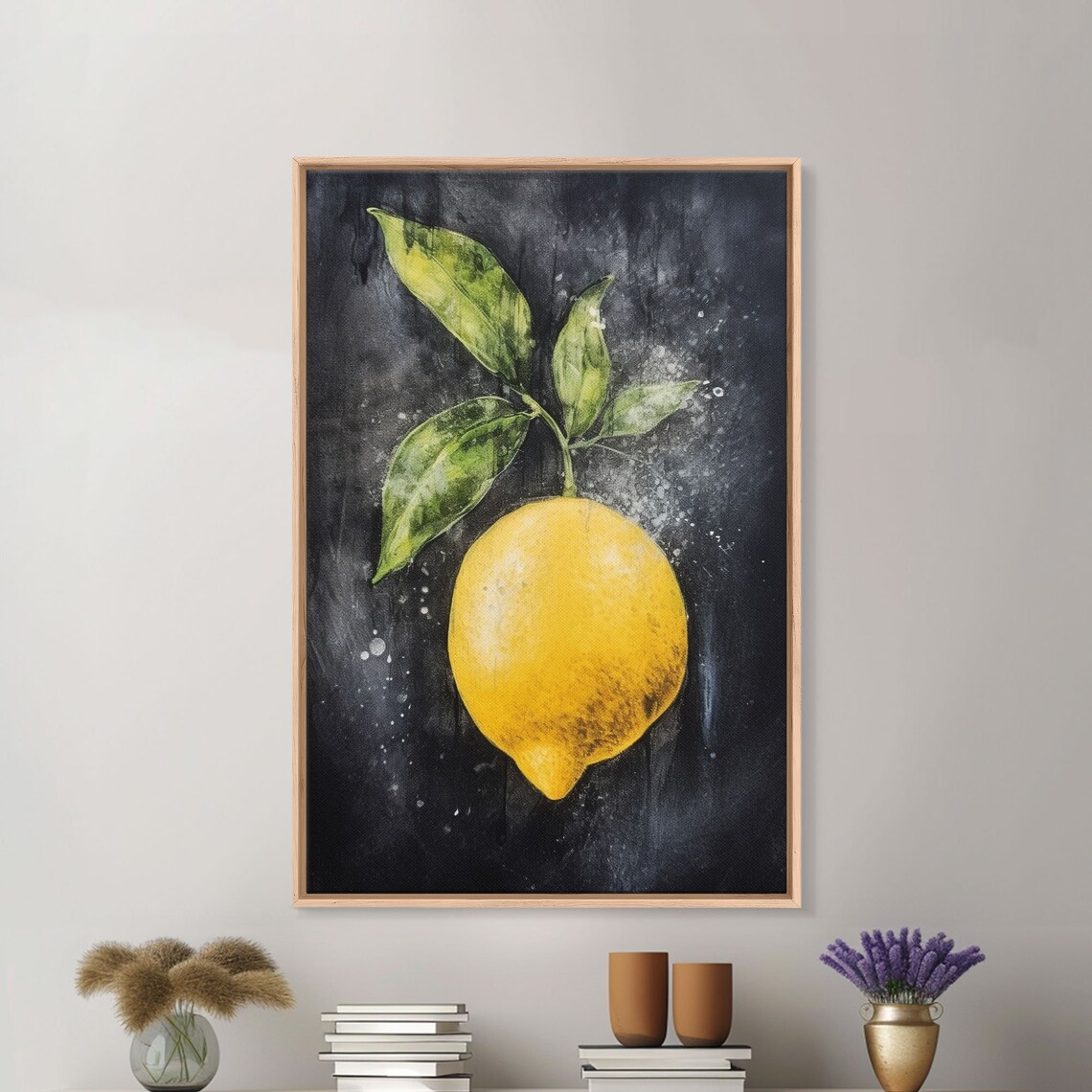 Lemon Still Life Oil Print, Small Fruit Art Print - Image 2