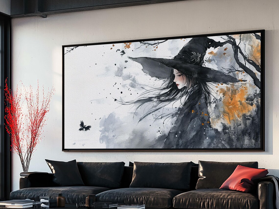 Wabi Sabi Witch Framed Print Eclectic Home Decor Witchy Wall Art - Image 4