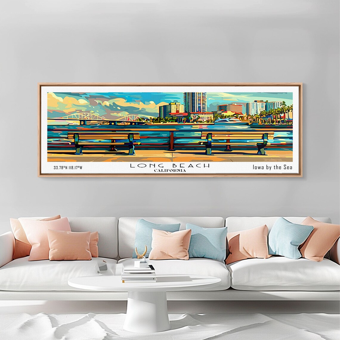 Long Beach California Retro Style Travel Poster - Image 6