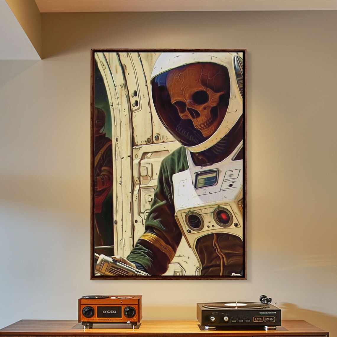 Zombie Astronaut Gothic Comic Book Art Poster - Image 4