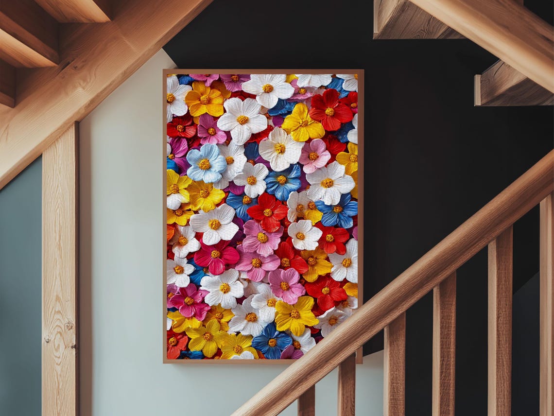 Botanical Prints Wall Art Framed Print 3d Effect Flower Art Modern Art Cute Room Decor Aesthetic Decor Trendy Wall Art Nuevart - Image 5