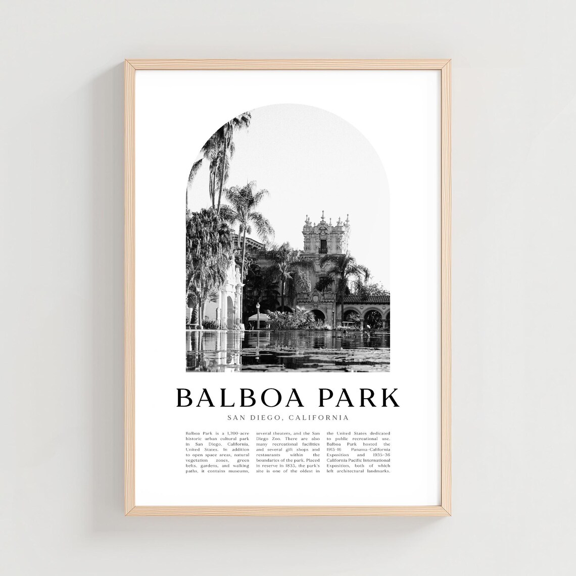 Balboa Park San Diego California Spanish Architecture Photo Poster