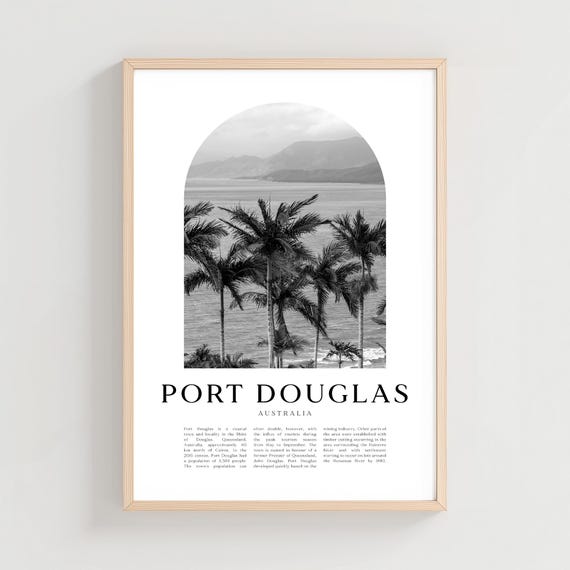 Port Douglas Travel Poster Print Wall Art Australia City Gift Decor Cn61m