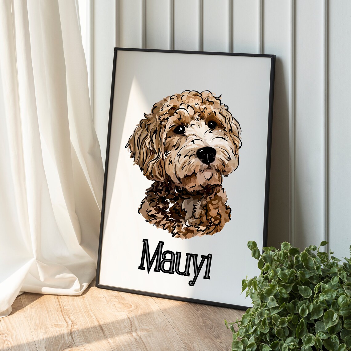 Custom Portraits With Pet Photo, Pet Memorial Art