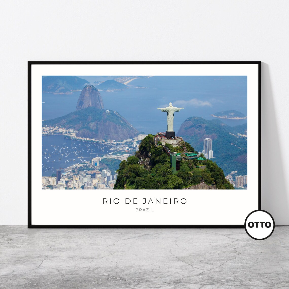 Rio De Janeiro Artful Travel Poster Print