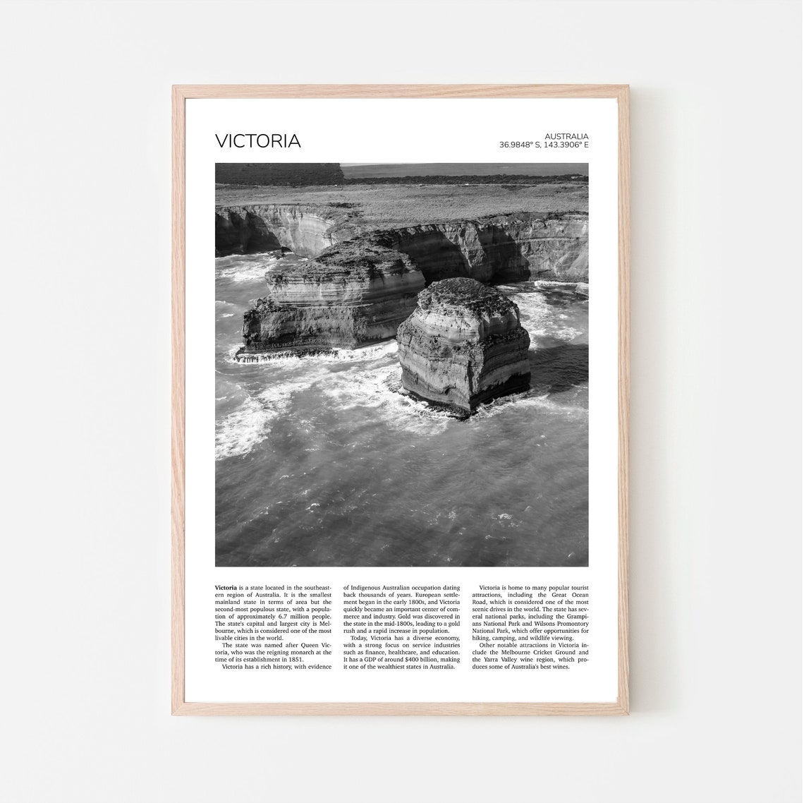 Victoria Wall Art Victoria Artful Travel Poster Print Photo Shipwreck Coast Great Ocean Road Port Campbell National Park Australia