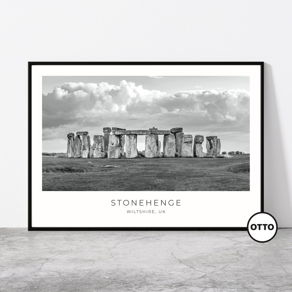 Stonehenge Travel Poster, Wiltshire England UK