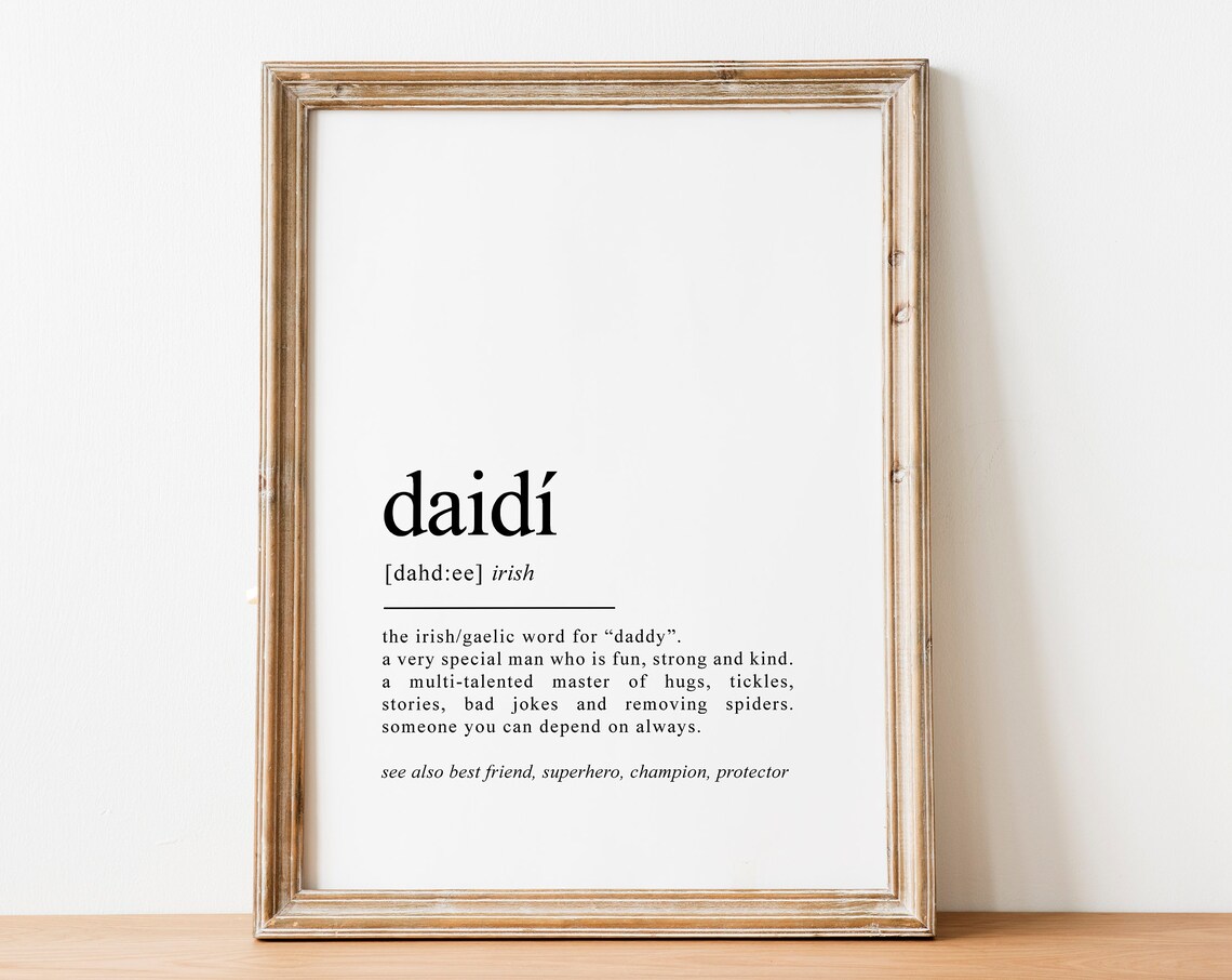 Daidí Irish Daddy Birthday Gift, Ireland Art Print - Image 2