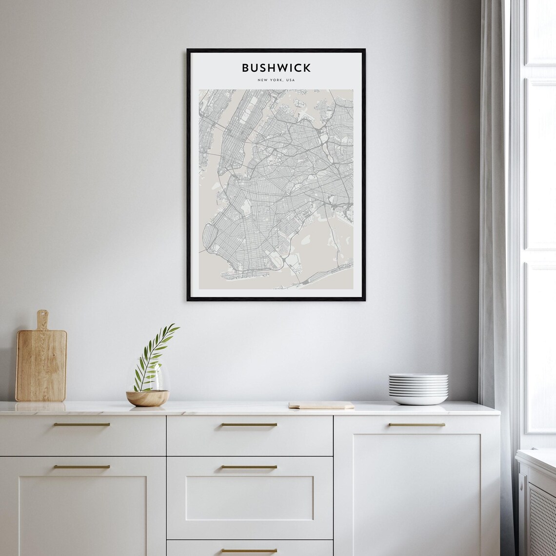 Bushwick Personalized Map Art, New York Travel Poster - Image 2