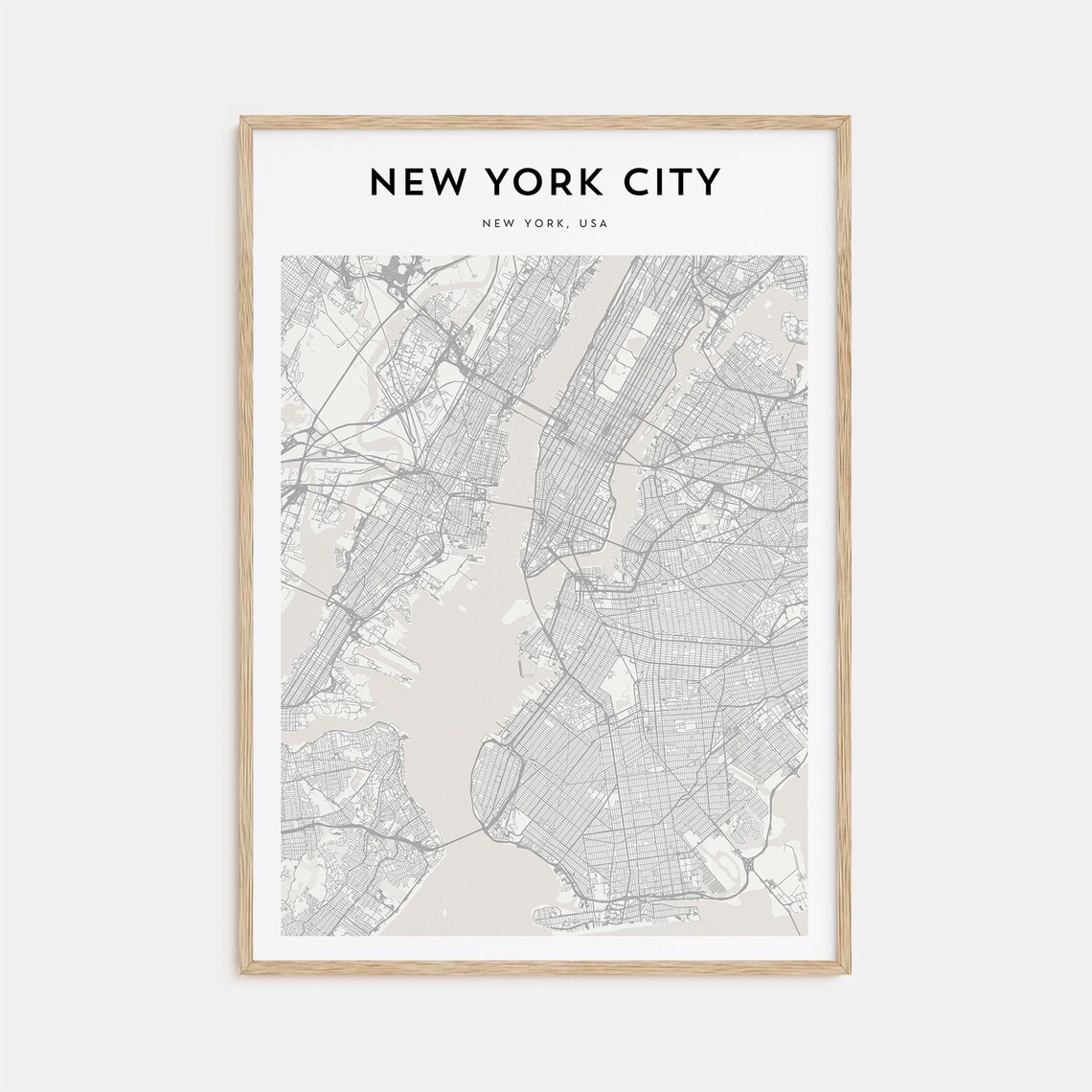 New York City Personalized Map Art Print
