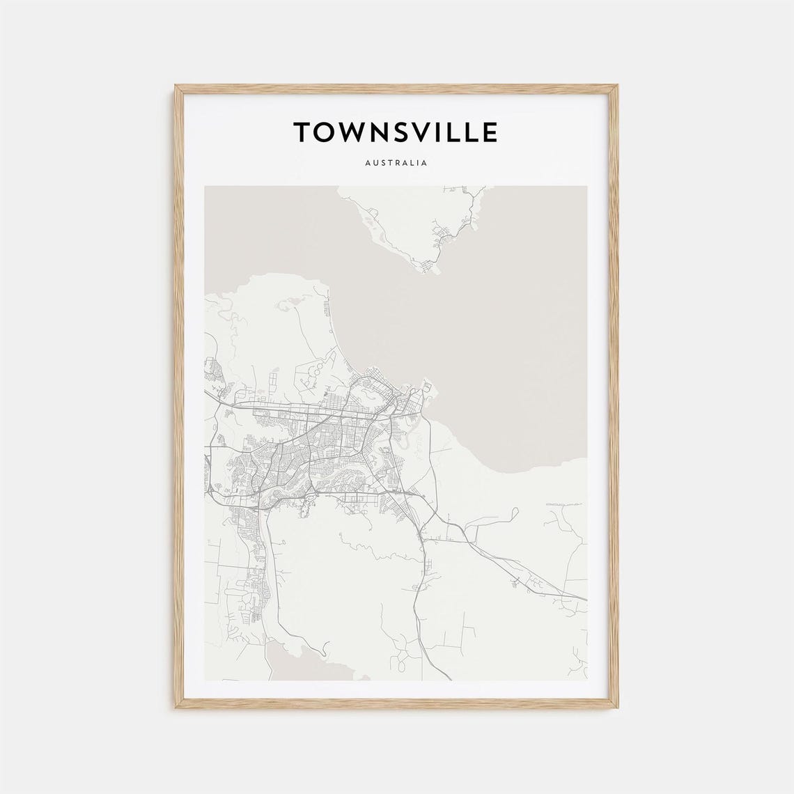 Townsville Map Poster Townsville Map Print Townsville Personalized Map Art Townsville Wall Art Townsville Travel Poster Travel Gift