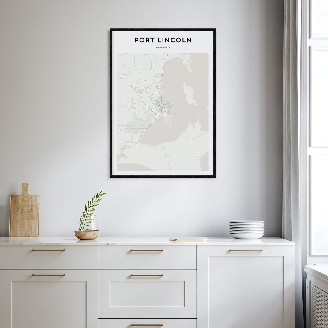 Port Lincoln Australia Minimalist City Map Modern Street Art Poster - Image 2