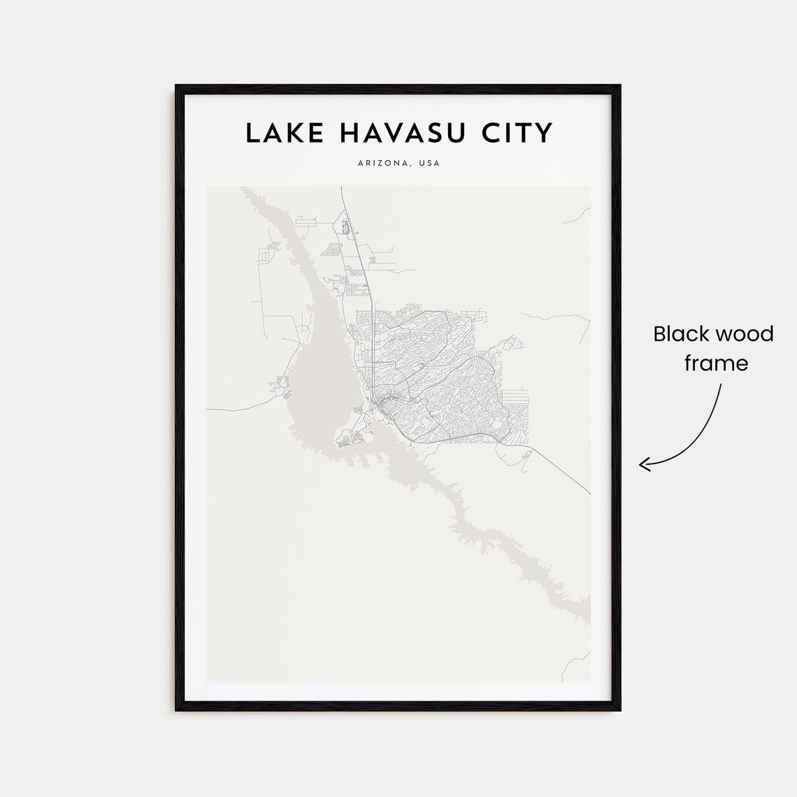 Lake Havasu City Map Poster Lake Havasu City Map Print Lake Havasu City Personalized Map Art Lake Havasu City Wall Art Arizona Usa - Image 3