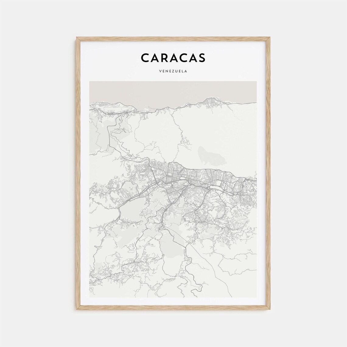 Caracas Personalized Map Poster, Travel Wall Art