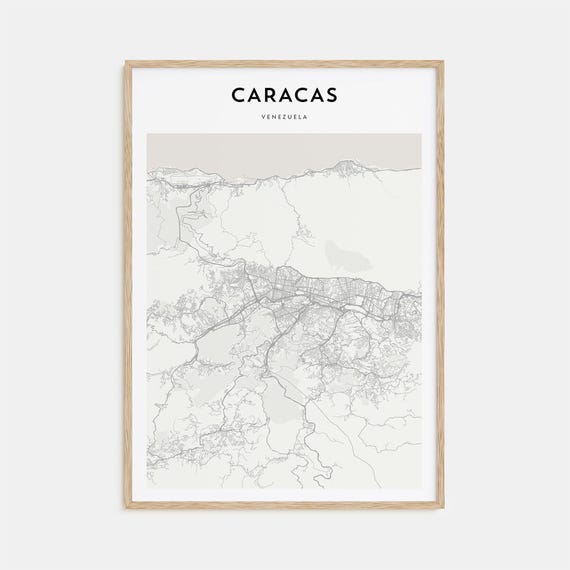 Caracas Personalized Map Poster, Travel Wall Art