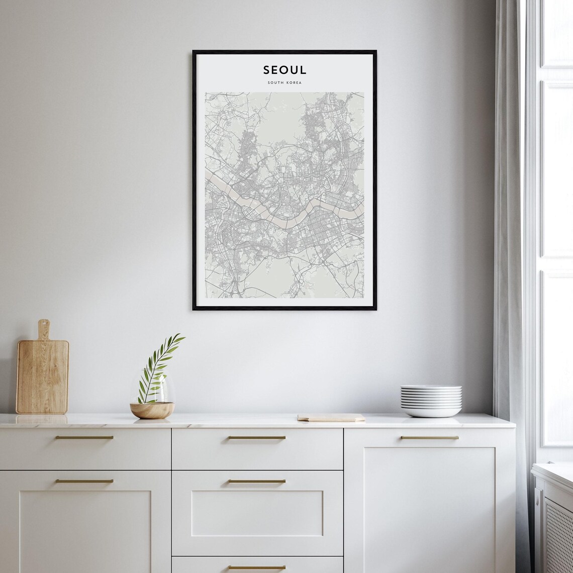Seoul Personalized Map Art, Travel Poster Print - Image 2