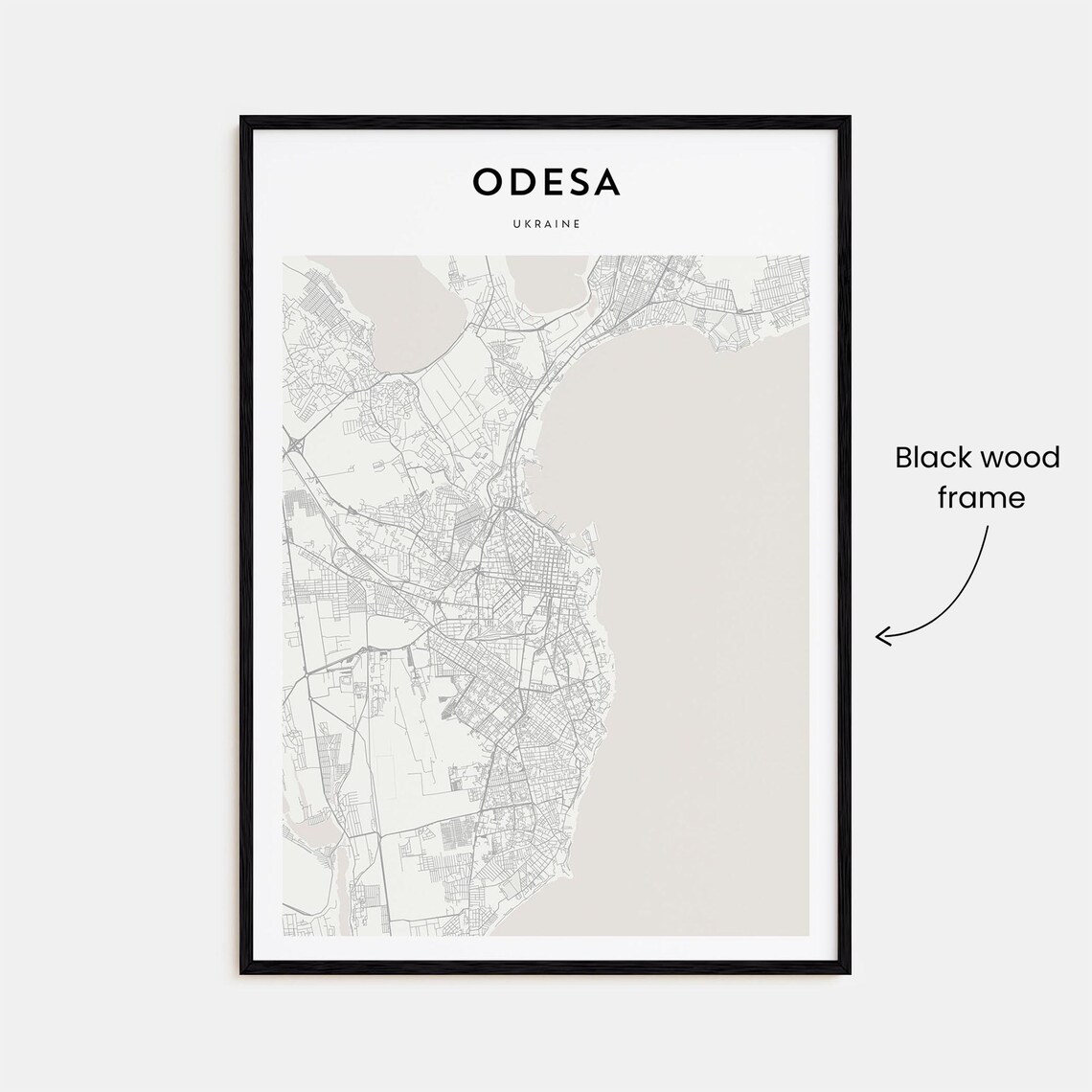 Odesa Ukraine Black Sea Port Minimalist City Map Travel Poster - Image 3