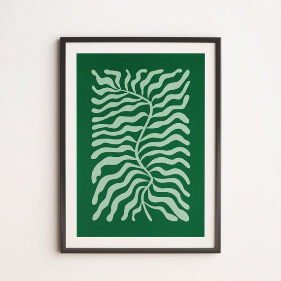 Fun Sage Matisse Edition Retro Matisse Colorful Mid Century Abstract Poster Art Print