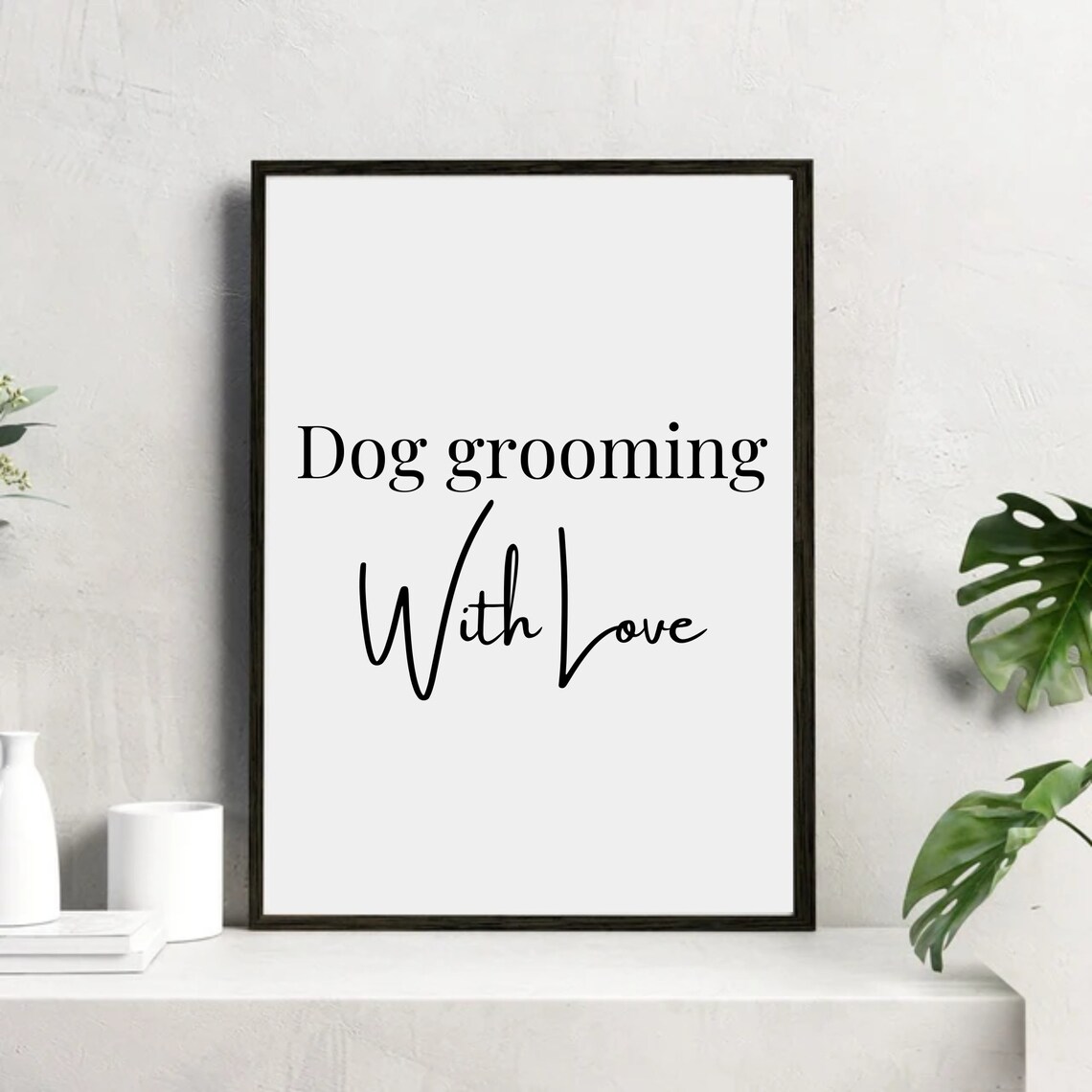 Dog Grooming Salon Photos, Pet Grooming Art Print