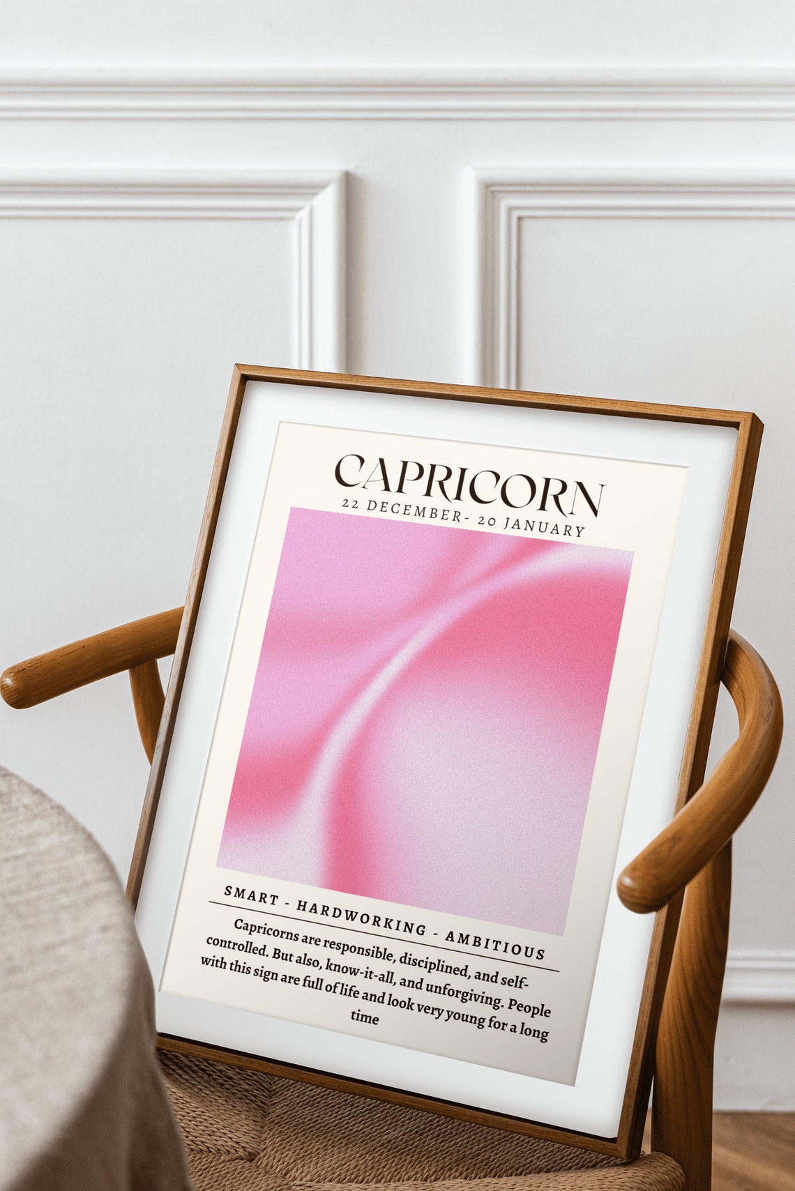 Capricorn Zodiac Wall Art Print Capricorn Art Print Capricorn Zodiac Capricorn Gifts Zodiac Wall Art Capricorn Astrology - Image 2