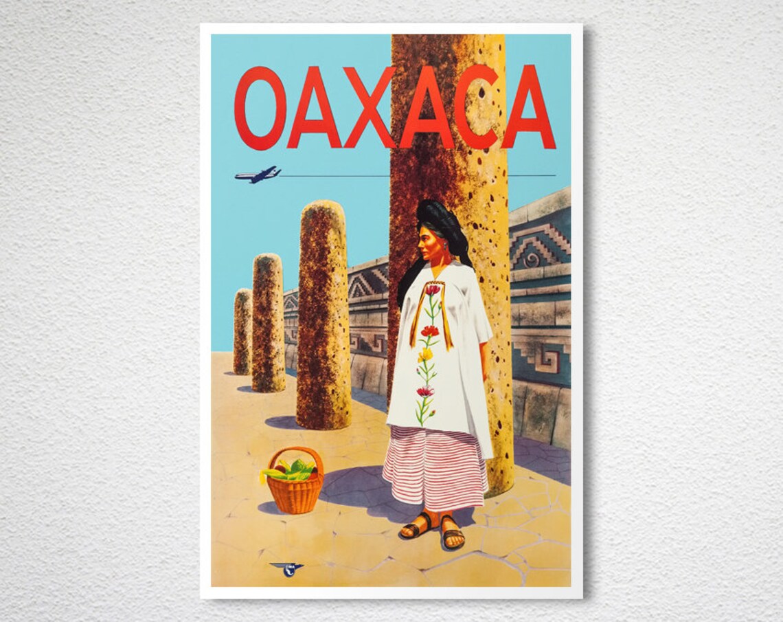 Oaxaca Mexica Vintage Travel Poster Print - Image 2