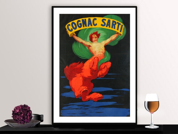 Cognac Sarti Vintage Fooddrink Poster Poster Paper Or Print Gift Idea Wall Decor