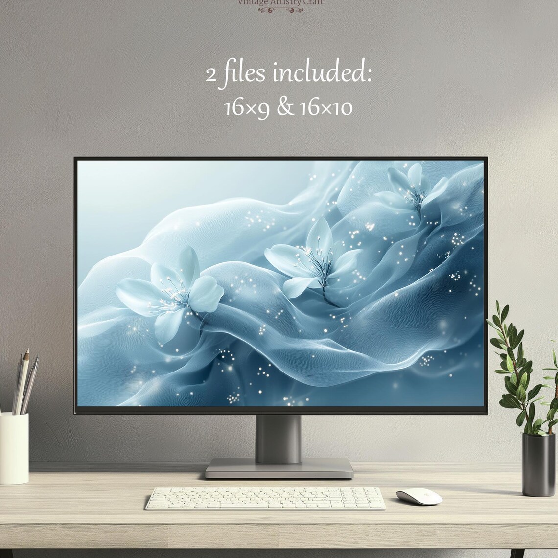 Dreamy Minimalist Floral Texture Art Print
